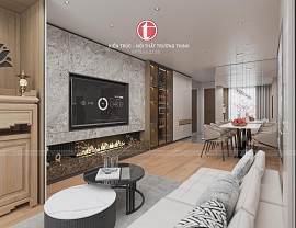 Thiết kế nội thất chung cư 3 phòng ngủ Diamond Hill – Không gian sống hiện đại cho gia đình